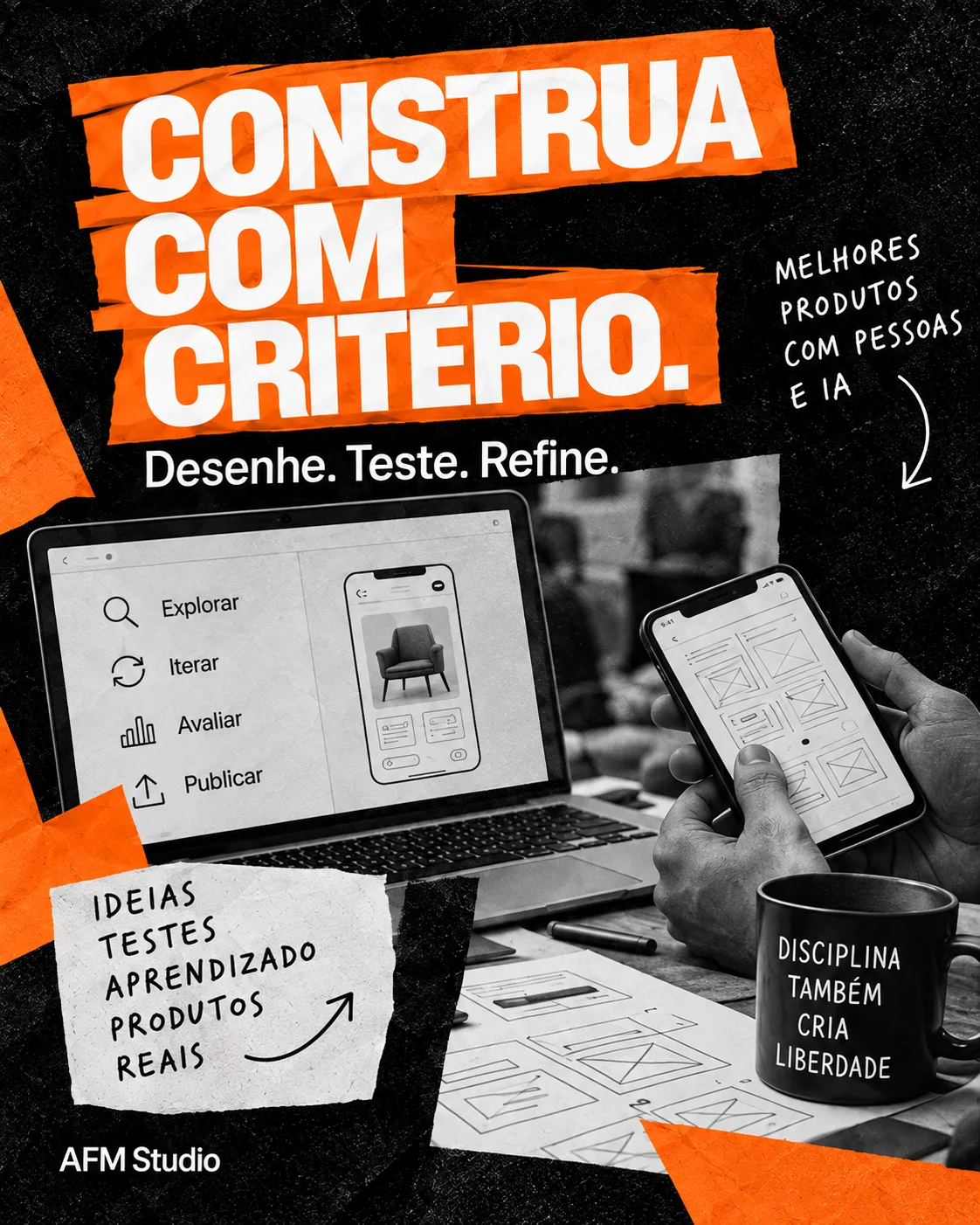 Agentes de IA — editorial — lâmina 5 — estudo conceitual